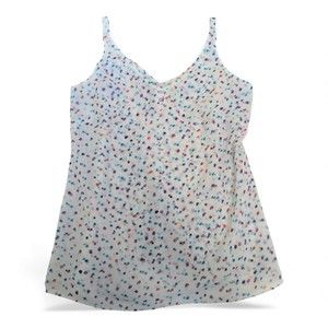 Cabi‎ White Confetti Dot Camisole - XS